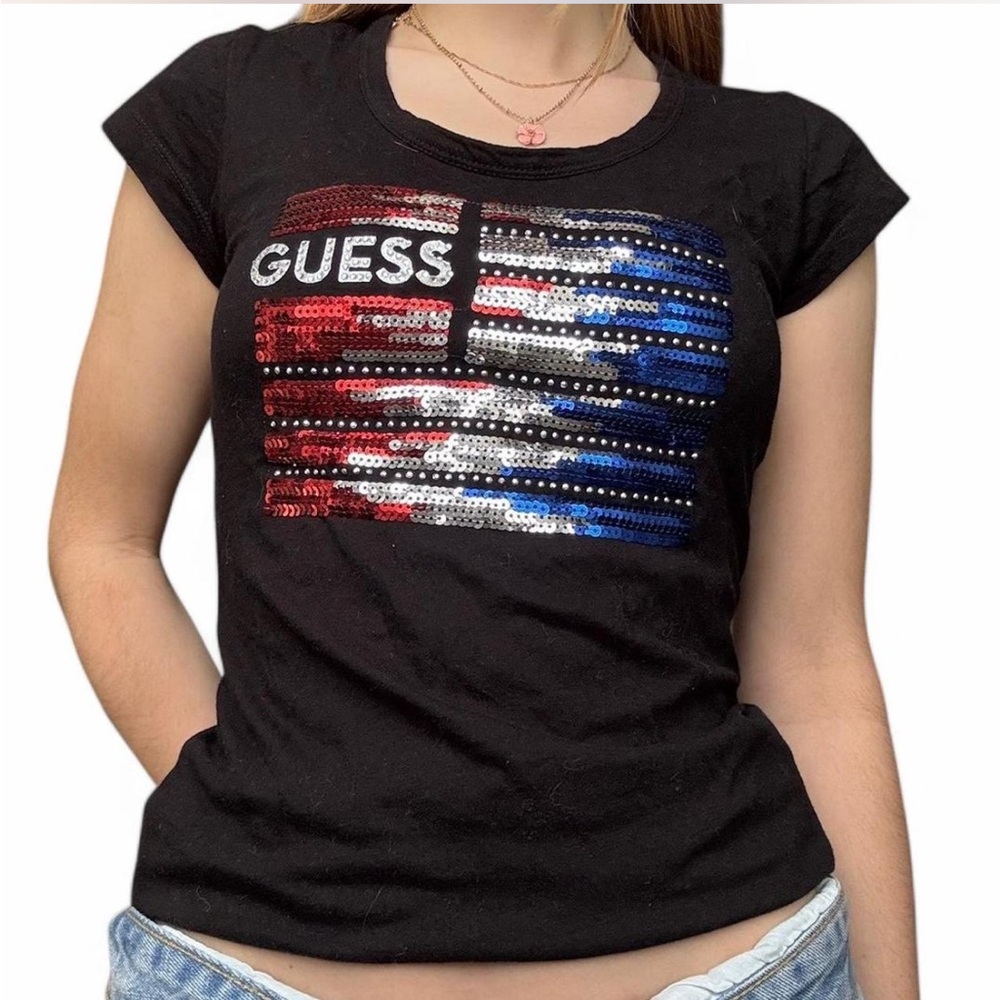 Guess sequin embellished shirt🪄